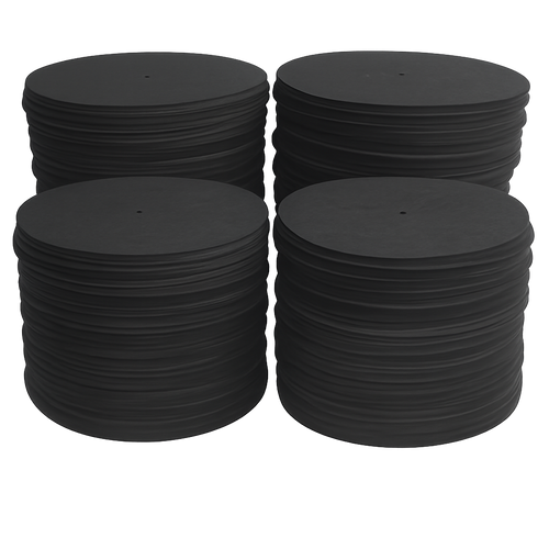 12″ Blank Slipmats – Extra Thick Fatty Blank Slipmats BLACK